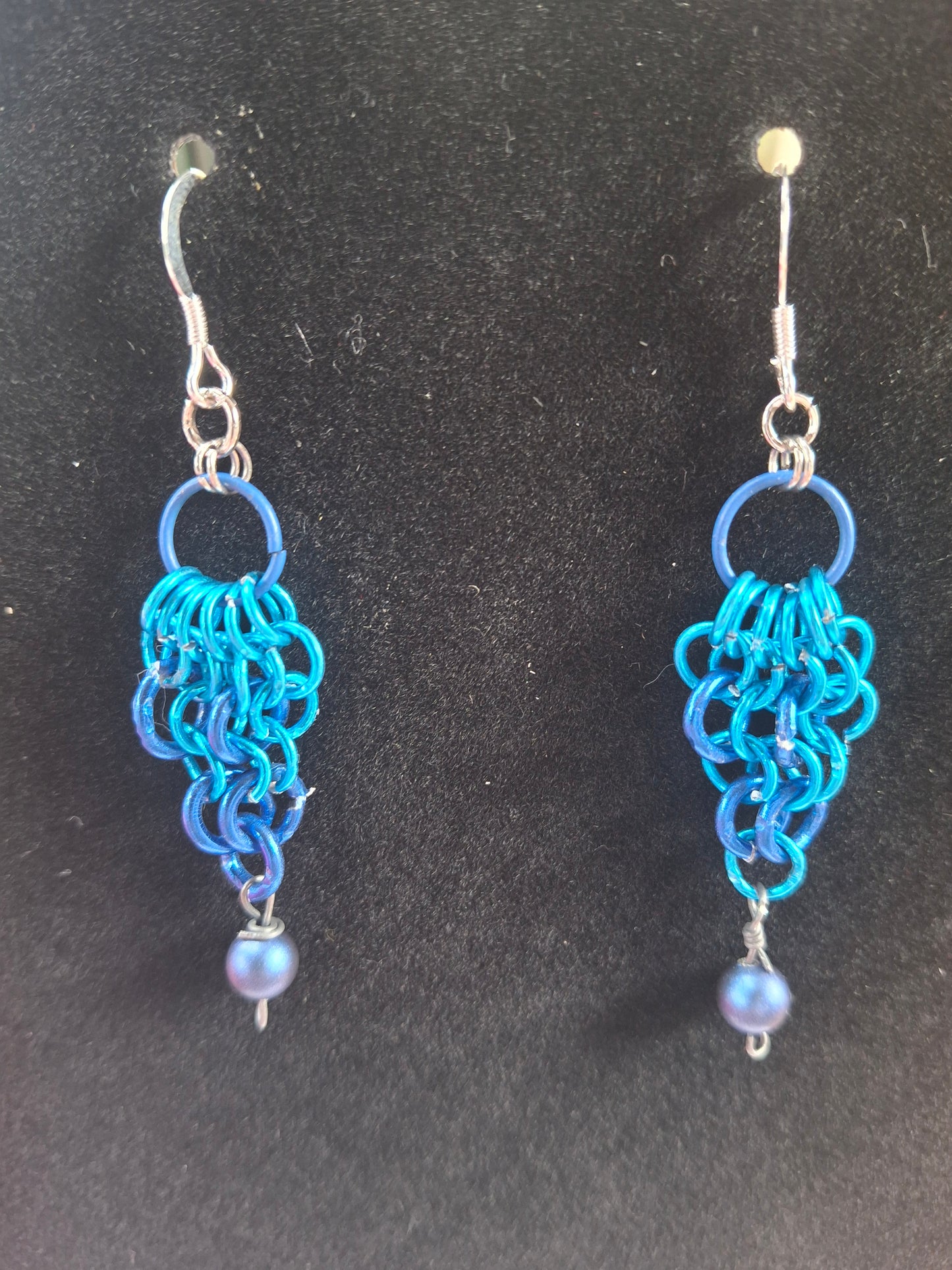Mermaid tail chainmail earrings