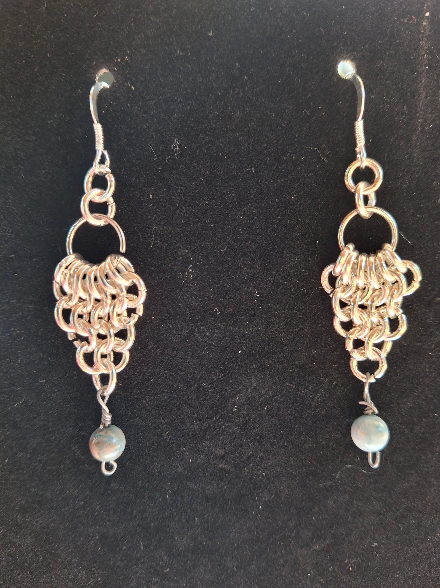 Wing chainmail earrings