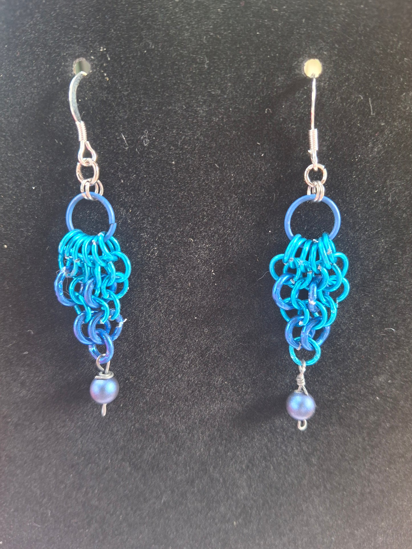 Mermaid tail chainmail earrings