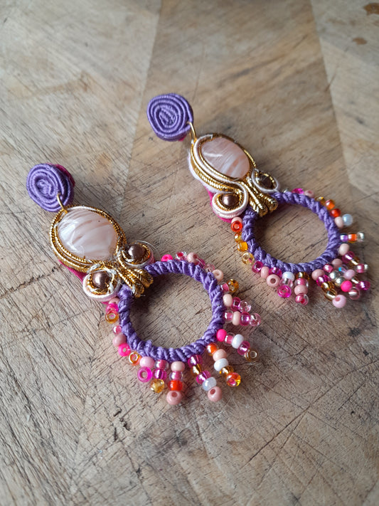 Funfair soutache earrings